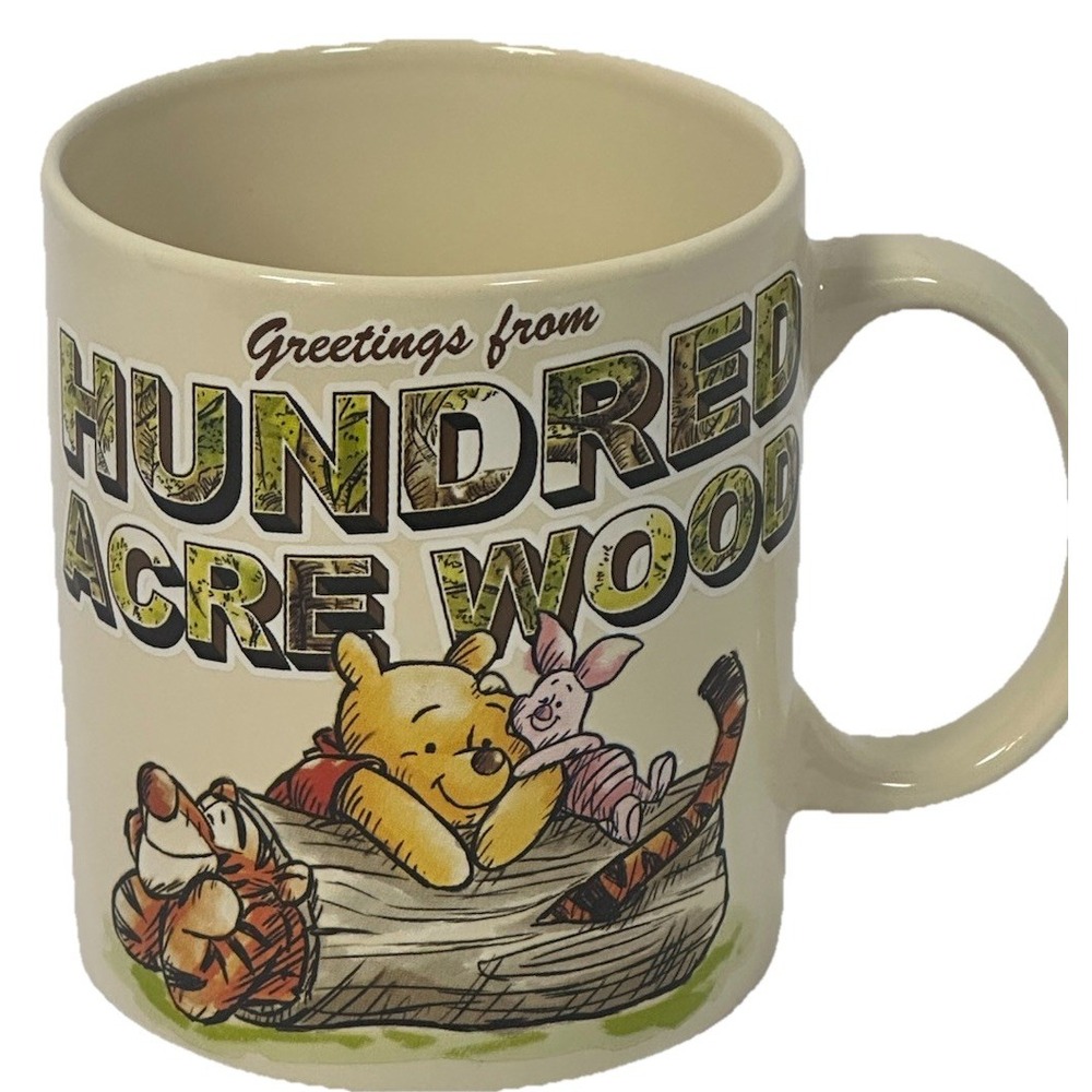 Disney Winnie the Pooh Hundred Acre Wood Mug Tigger Piglet Cute Gift Cup
